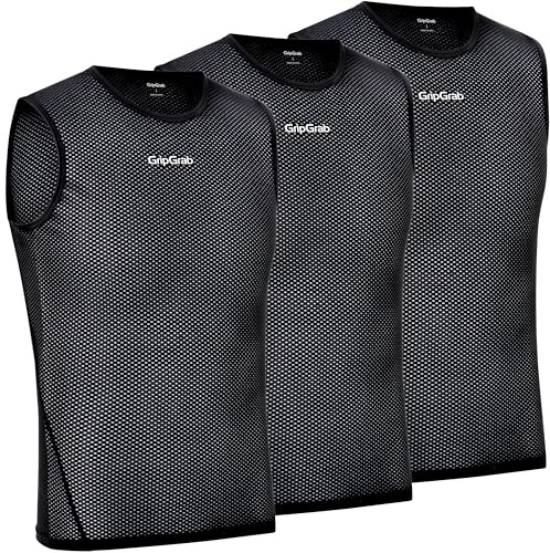 GripGrab Camiseta Interior Ciclismo Ultralight Pack 1 o 3 Uds Camiseta Tirantes Ciclismo Rejilla Segunda Piel Transpirable