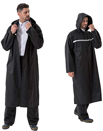 Pahajim Poncho Antipioggia Uomo Riutilizzabile Impermeabile Donna Lungo Mantella Antipioggia Adulto per Trekking Viaggio Lavoro