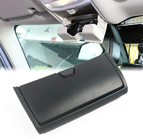 Kwak's Brillenbox für Auto, Sonnenbrillen Inhaber Kompatibel für 14-19 BMW X5 X6 F15 F16 ABS Dachlicht Gläser Aufbewahrung stasche Anti-Scratches(Schwarz)