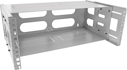 InLine 19 Wall Mounted Rack 4U 24-40cm Depth with Cover Grey