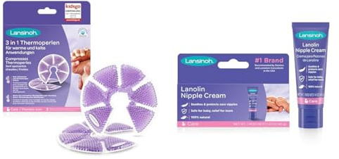 Lansinoh I Compresses Thermoperles 3 en 1 apaisantes chaud/froid & I Crème Lanoline HPA 40 ml