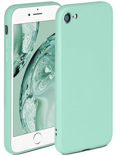 ONEFLOW Soft Case für iPhone 7/8 / SE (2020/2022) Hülle aus Silikon mit Kameraschutz, Silikonhülle mit erhöhtem Schutz fürs Display, Backcover Schutzhülle, weiche Handyhülle, Mint