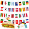 Gusto Juego de banderines Internacional con Palillos de Dientes para Restaurantes Pub Bocadillos Aperitivos (100 Palillos Y 50 Banderines)