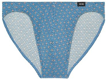 HOM Slip Micro Confort Stars Briefs, imprimé Bleu, M Men's