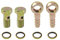 Rrina 2 Sets M12 Banjo Schlauch Widerhaken Bolzen Armaturen Banjo Schraube Crush Washer Kit für Auto Motorrad (M12 x 1,5)