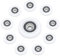 10 Pcs Ruote per Box Doccia, Rulli per Porte Curve, Rotelle per Box Doccia Bianco