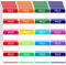 Baoswi 160 Stück Namensschild-Aufkleber (7,6 x 5,1 cm) Identifikationsabzeichen, abziehen und aufkleben, Namensschilder Hello My Name is, buntes Namensschild für Motto-Party