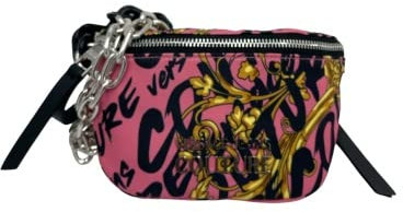VERSACE JEANS COUTURE Umhängetasche, Crossbodytasche, Schwarz-Pink