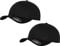 2er Flexfit Unisex Wooly Combed Cap Baseball Caps graue Unterseite S M L XL XXL Basecap Mütze, L/XL, 2X Black-Black + 1x HL-Kauf Notizblock