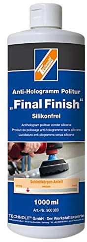 TECHNOLIT Politur Anti-Hologramm Final Finish 1 Liter, Autopolitur versiegelt kratzfeste und Nanolacke