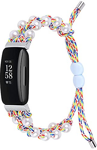 Maucoray Uhrenarmband kompatibel mit Fitbit Inspire 3/2/1/HR, Nylon, Schmuck, verstellbares Armband, Ersatzzubehör, Armband, for Inspire 3, Nylon