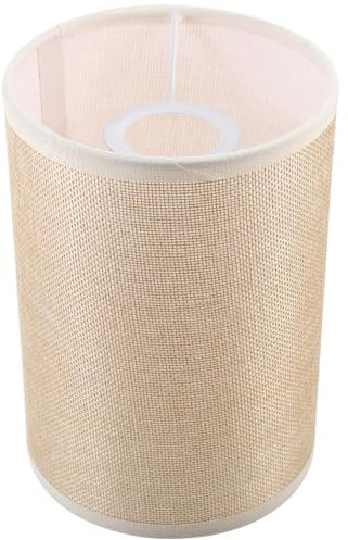 Uonlytech Aufstecken Trommel Lampenschirm Stoffschirm Textilschirm E27 Stoff Lampenschirm Ersatz Tischlampe Pendelleuchtenschirm für Deckenleuchter Kronleuchter Stehlampe Hängelampe Khaki