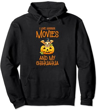Ich liebe Horrorfilme Halloween Party Tag Trick or Treat Hunde Pullover Hoodie