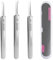 Lot de 3 outils pour enlever les points noirs, pince à épiler de précision, pinces à cellules ultra tranchantes en acier inoxydable pour nettoyer les boutons et les boutons