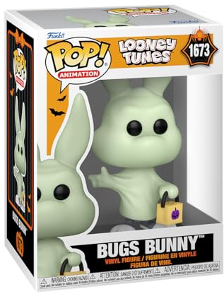 Funko POP! Animation: Looney Tunes - Bugs Bunny (Ghost) | Offizielles Cartoon/Animation Merch - Vinyl Sammelfigur als Regal Deko - Geschenkidee zum Geburtstag für Fans und Sammler