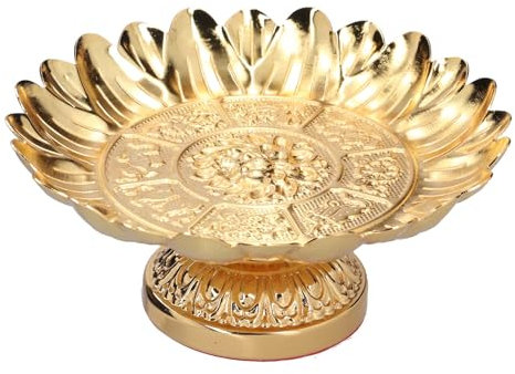 Frutero, Bandeja De Frutas Frutero Dorado Cuencos Decorativos Cuenco Decorativo Dorado Para Adoración En El Templo Y Decoración Familiar De Frutas