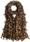 QIUTIMIY Schals für Damen Dünn Leopardenmuster Bunte Schals und Tücher Halstuch mit Quasten für Frühling Sommerschal(Leopard Brown)