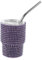 Gatuida Schnapsglas aus Edelstahl kleiner Becher mit Strohhalm kleiner glitzernder Becher mit Strohhalm Espressotasse Wasserflaschen aus Edelstahl Diamantbecher mit Strohhalm Bling-Becher