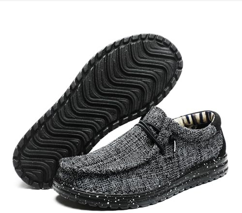 Bella Bays Freizeitschuhe Herren-Schnürschuhe Herrenschuhe Herrenschuhe Herrenschuhe Bequeme Schuhe mit weicher Sohle Schwarz 41…