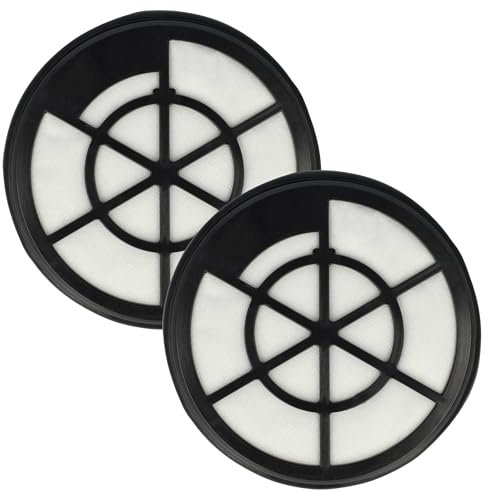 vhbw Set 2x Replacement Filters compatible with Goblin GVC404W-21 Vacuum Cleaner - Exhaust Filter Black White