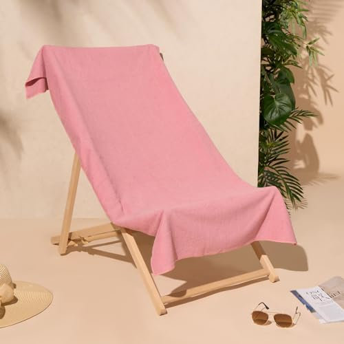 Brentfords Serviette de Plage en Microfibre Rose Vieux pour Adultes, Serviette de Bain Super Rapide pour Piscine, Salle de Sport, été, Plage, Vacances, Voyage, 71 cm x 152 cm
