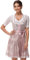 TrendiMax Trachten Damen Dirndl Midi Dirndlkleid Trachtenkleid Elegantes Kleid für Oktoberfest, inkl. Spitzenschürze 50CM, Rosa, 36