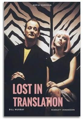 ZaMouss Filmposter Lost in Translation auf Leinwand, Wandkunst, Dekoration, Wohnzimmer, Schlafzimmer, Dekoration, Poster, 30 x 45 cm, ungerahmter Stil