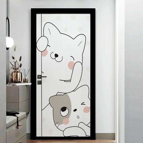 Fensterfolie Blickdicht 50X100CM Tier Katze Folie Fenster Sichtschutz,Sichtschutz Fenster Selbsthaftend,Sichtschutzfolie Fenster Innen,Fensterfolie Sichtschutz Anti-Uv