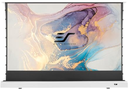 Elite Screens Kestrel Tab-Tension Floor-UP 2 CLR® Motorcycle Floor Canvas White 16:9/268 x 155 cm (121 Inches)