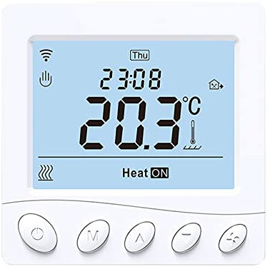 YIWEOG Termostato WIFI ligente Riscaldamento Elettrico Termostato 16A Display LCD da 3.2 Pollici Termostato ligente con Applicazione e Controllo Vocale Termostato Digitale Programmabile