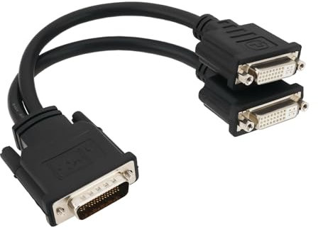Be In Your Mind Cable de Extensión Divisor DMS-59 Macho A DVI Dual 24+5 Hembra Adecuado para Conectar Monitores de Tarjetas Gráficas con Puertos DMS-59 (16 Cm)