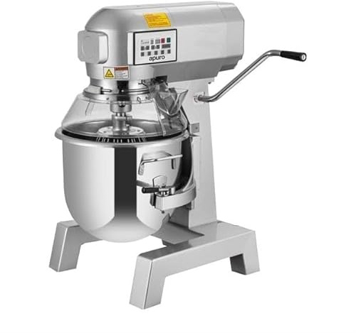 Buffalo Digital Planetary Mixer, 20Ltr | Speeds up prep times in busy professional kitchens with thorough, hands-free mixing of dense doughs, batters, and creams.