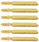 Briny River 6PCS T150RFF T-Shank Blades Length 76mm Tooth Length 54mm 50 Grit Carbide Grain Tile Cutting Tool Carbide-Tipped Blades for Cutting Granite Marble