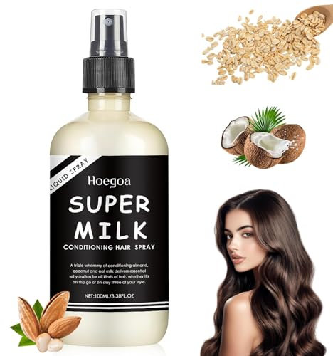 Super Milk Pflegender Haargrund, Super Milk Conditioning Hair Mist, Supermilk Hair Primer Conditioner, Supermilk Lus~h Pflegender Haargrund, Super Milk Haarspülungsspray für Geschmeidiges Haar