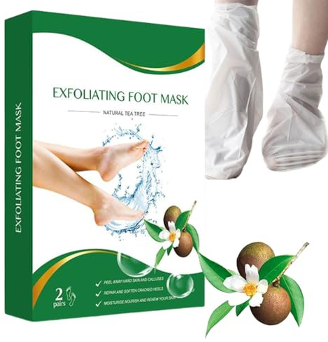 Maschera Peeling Piedi,2 Paia Maschere Esfolianti - Elimina Pelli Morte e Calli Per Uomini e Donne Pre Scarpe Viaggio Casa