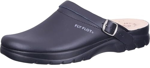 Fly Flot Herren Clog Leder Profilsohle Schnalle 220093