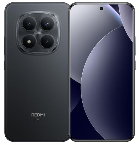 XIAOMI Redmi Note 15 Pro+ 5G, Smartphone 12+512Go, Batería masiva de 6500 mAh, IP66/IP68, Nuevo Aparato fotográfico de 200 MP, Pantalla AMOLED 1.5K de 6,83 Pulgadas, Negro (Cargador Incluido)