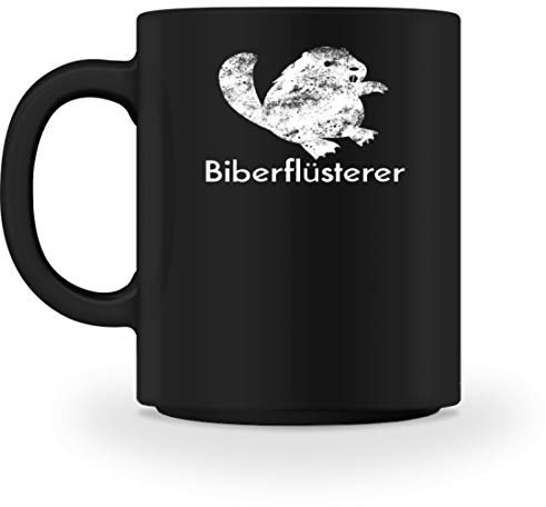Chorchester Biberflüsterer Für Alle Biber Fans - Tasse -M-Schwarz