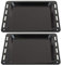 Spares2go - Teglia smaltata compatibile con forno Neff (455 x 360 x 25 mm, confezione da 2)