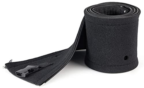 StarTech.com 1m Neopren Kabelschlauch mit Reißverschluss & Schnalle - 3cm Durchmesser - Computer/PC Strom-/Netzwerk-/AV-Kabelabdeckung/Manager - Flexible Kabel-Organisationshülle - Schwarz (WKSTNCMZP)