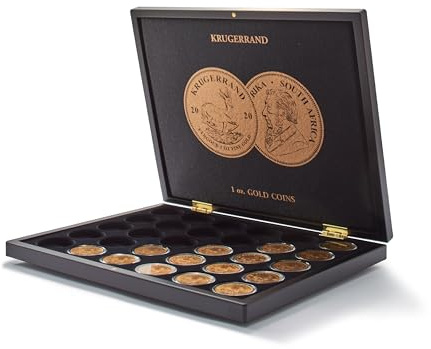 Leuchtturm 363743 Münzkassette Volterra für 30 Goldmünzen Krügerrand in Kapseln - für 1 Oz/Unzen