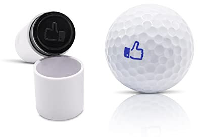 SWVL Sports Thumbs Up/Like Golf Ball Stamp Marker Multiple Designs Faces, Emojis Icons & More