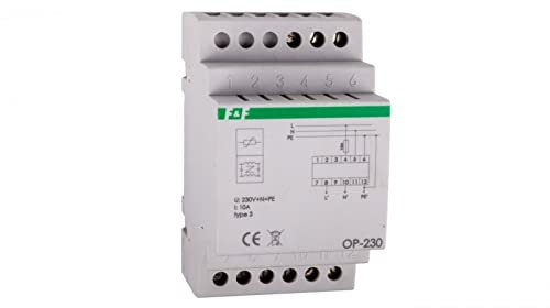 Limitador de sobretensión D con filtro triple antiinterferencias 2P 1kV OP-230 f&f 5908312596110