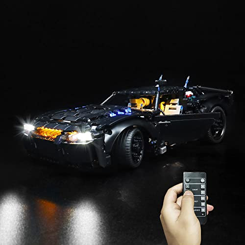Light kit for Lego The Batman Batmobile 42127(Lego Set is not included) (Remote)