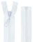 Reißverschlüsse Kunststoff Plastik Reißverschluss grob 5mm teilbar (40 cm, weiß)
