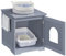 Yaheetech Arenero para Gatos Medianos Cajas de Arena para Gatos con Puerta y Entrada Casa de Aseo para Gatos 48,5x51x51,5cm Gris