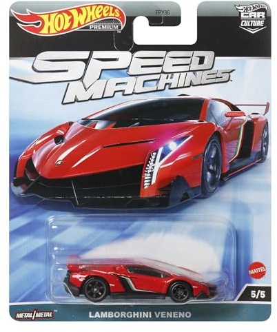 Hot Wheels Premium Speed Lamborghini Veneno ab 3 Jahren von Small CLAP (Rot)
