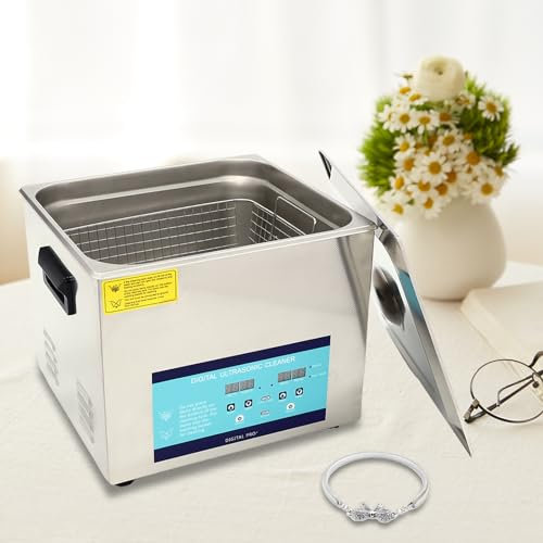 Ultraschallreinigungsgerät 6.5L Digitaler Ultraschallreiniger 40kHz Ultrasonic Cleaner mit Timer Heizung Ultraschallgerät für Schmuck, Uhren, Gläsern, Geschirr, Zahnärztlichen Geräten, Milchflaschen