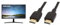 Samsung LC32R500FHPXXU 32 Curved FullHD 1080p Monitor - 1920x1080, HDMI, VGA, 1500R C-VA, Freesync & Amazon Basics 2-Pack HDMI Cable, 18Gbps High-Speed, 4K@60Hz, 2160p, Ethernet Ready, 0.9 m, Black