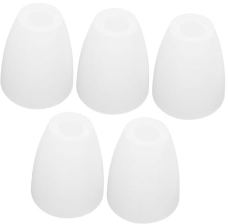 Uonlytech 5st Lampenschirm Aus Kunststoff Lampenschutz Kleiner Lampenschirm Schreibtischlampenschirm Glühbirnenabdeckungen Austausch Des Wandleuchtenschirms Haushalt Weiß Leuchter Plastik